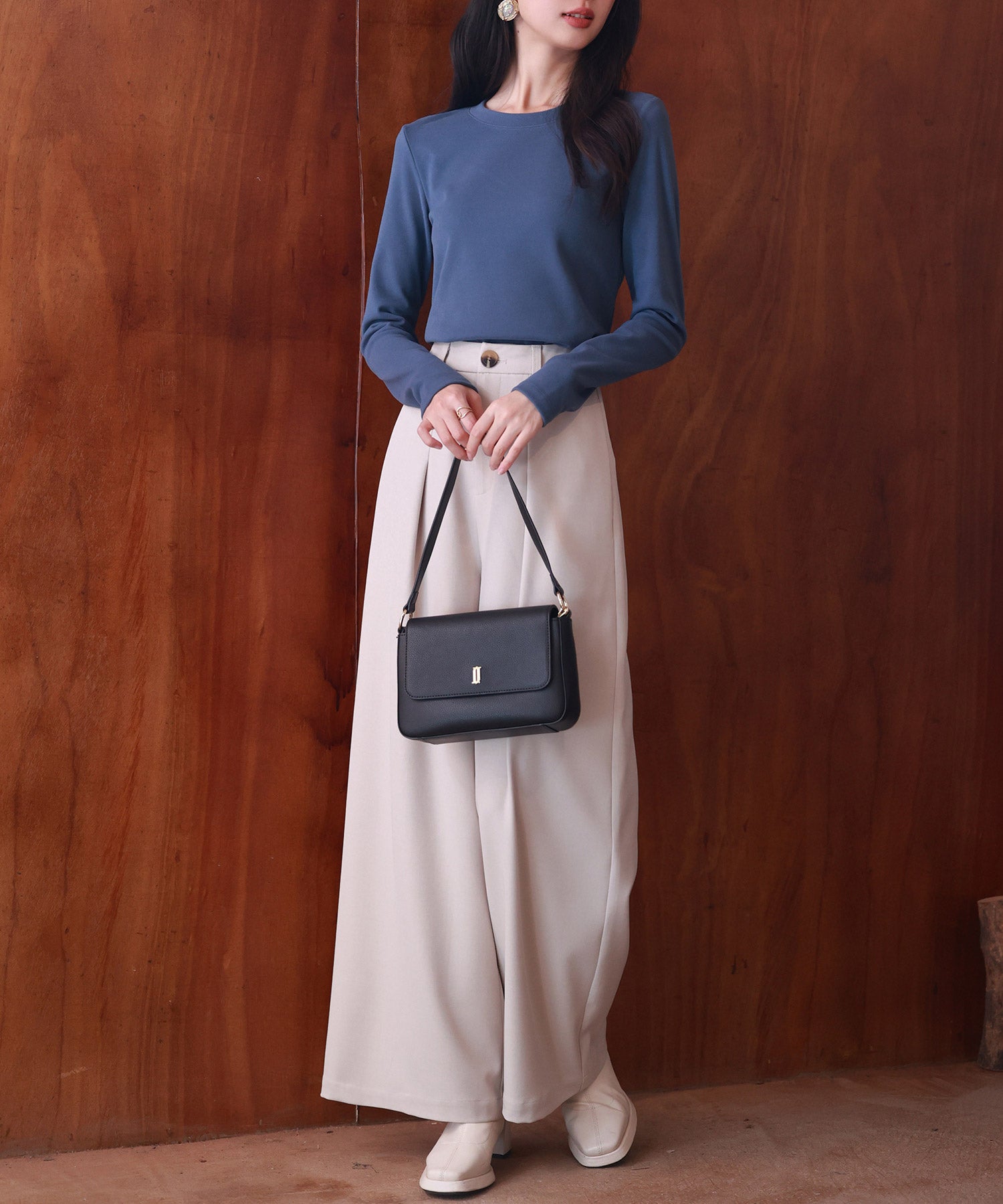 暖かいフリースクルーネックトップスsdprd001s