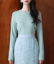 暖かいフリースクルーネックトップスsdprd001s-102-35