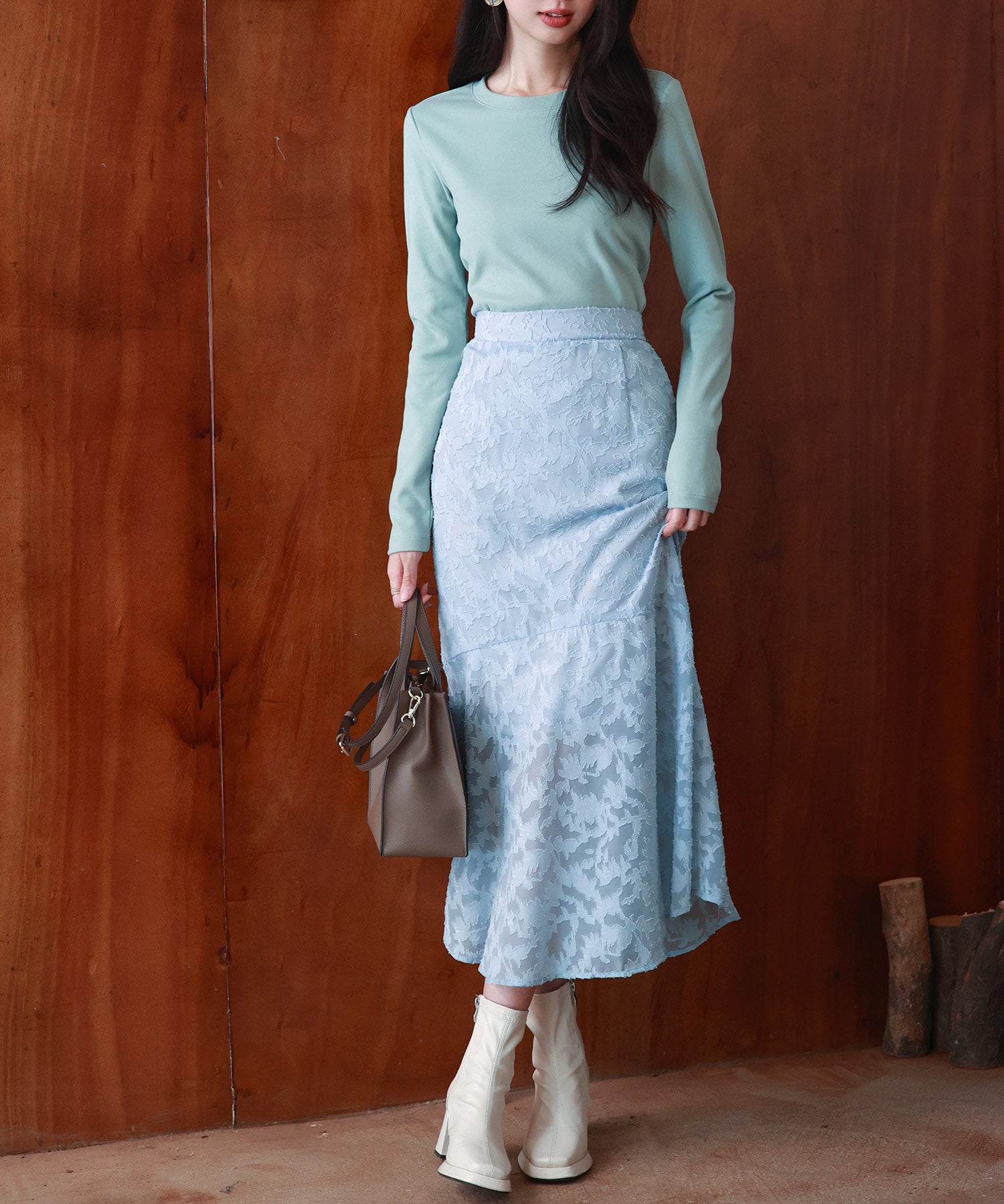 暖かいフリースクルーネックトップスsdprd001s