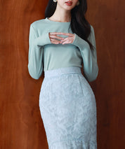 暖かいフリースクルーネックトップスsdprd001s