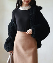 暖かいフリースクルーネックトップスsdprd001s