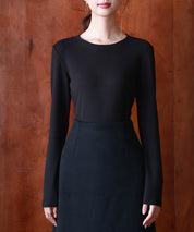 暖かいフリースクルーネックトップスsdprd001s