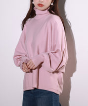 体型カバードルマンスリーブニットプルオーバーsdpxyf2708 ピンク