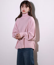 体型カバードルマンスリーブニットプルオーバーsdpxyf2708 ピンク