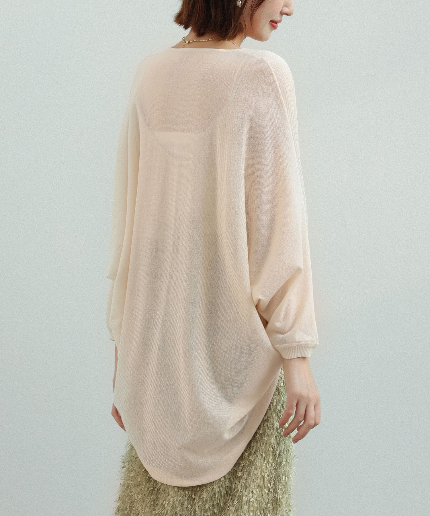 ドルマンスリーブニットボレロカーディガンsdpxyf2941 ベージュ