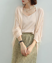 ドルマンスリーブニットボレロカーディガンsdpxyf2941 ベージュ