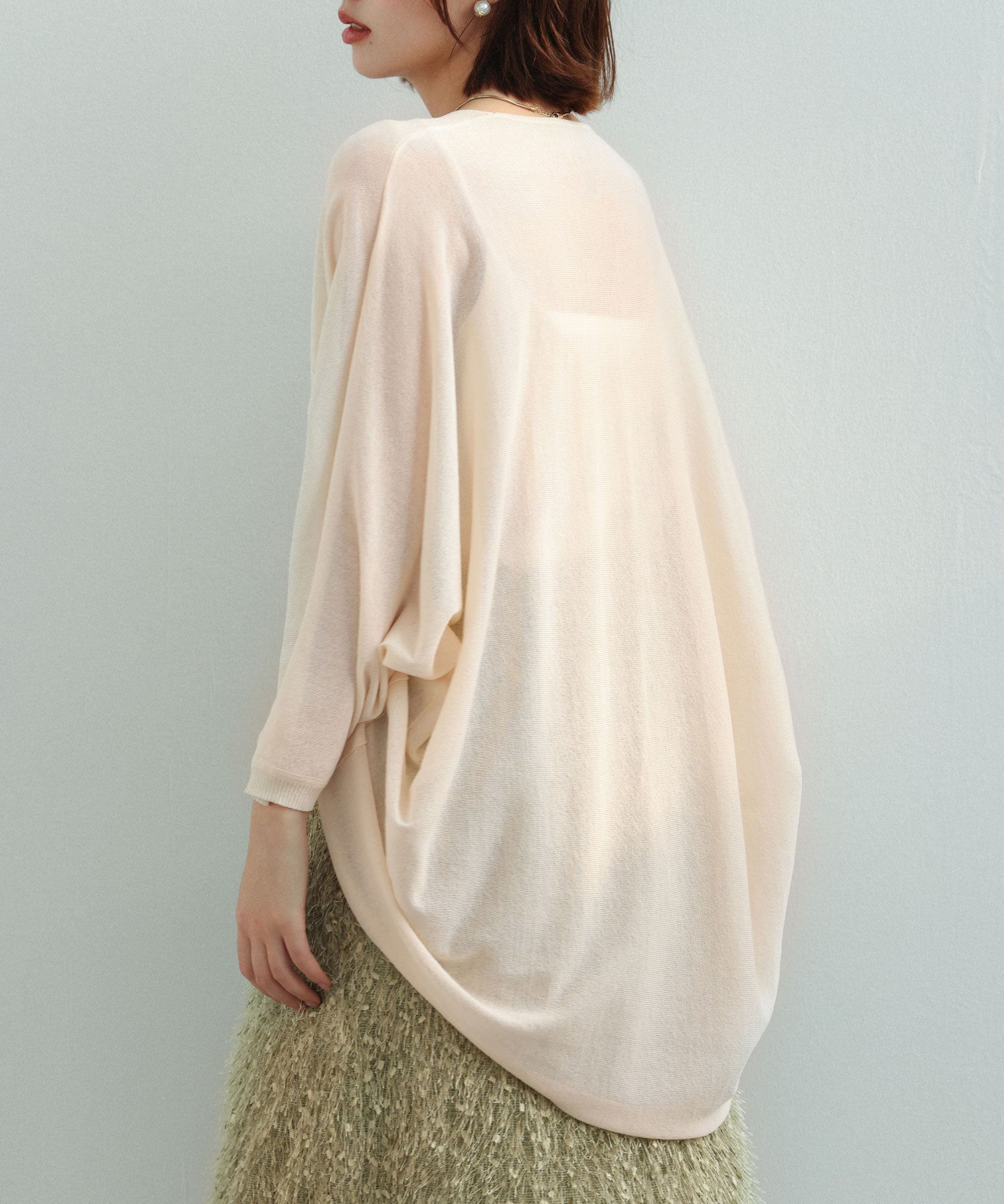 ドルマンスリーブニットボレロカーディガンsdpxyf2941 ベージュ