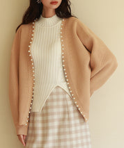 畦編みパールニットカーディガンsdpxyf2953-103-45