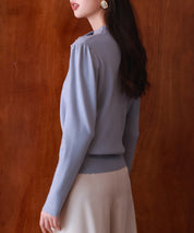 首元パールリボンハイゲージニットプルオーバーsdpxyf2966