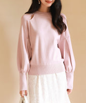 ふんわりスリープニットプルオーバーsdpxyf2972 ピンク