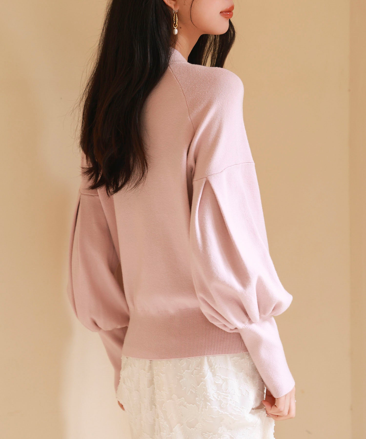 ふんわりスリープニットプルオーバーsdpxyf2972 ピンク