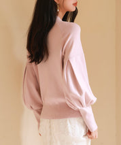 ふんわりスリープニットプルオーバーsdpxyf2972 ピンク