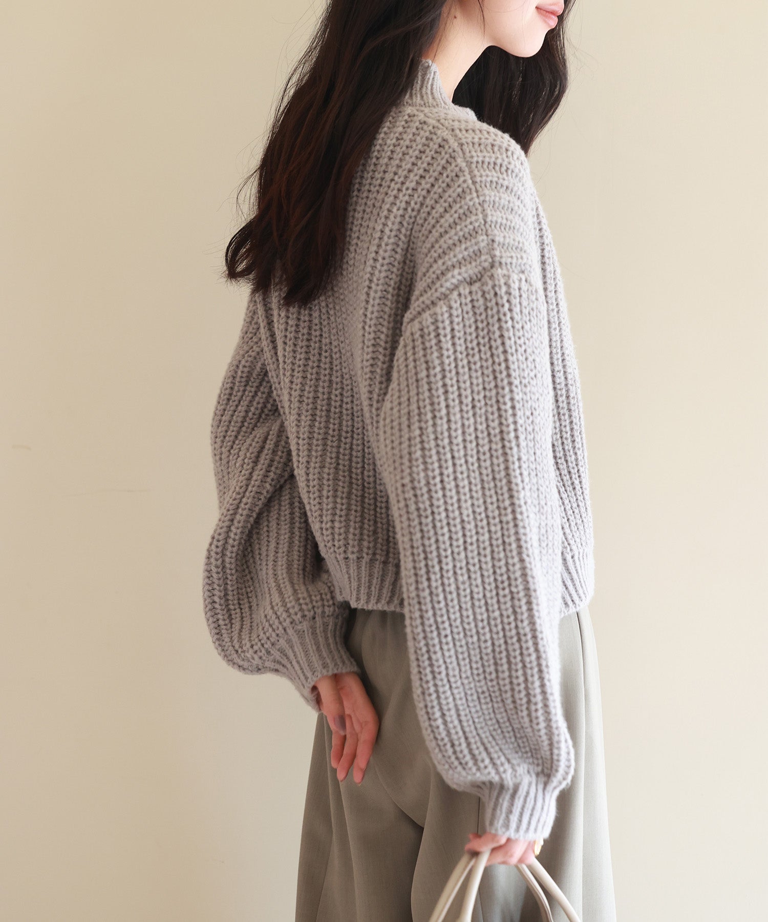 2wayドロップショルダーニットsdpxyf2998 グレー