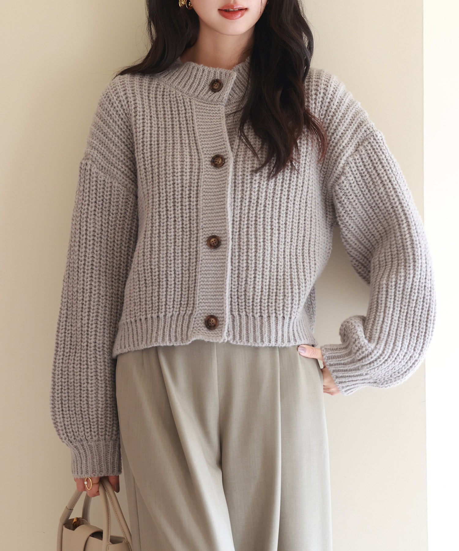 2wayドロップショルダーニットsdpxyf2998 グレー