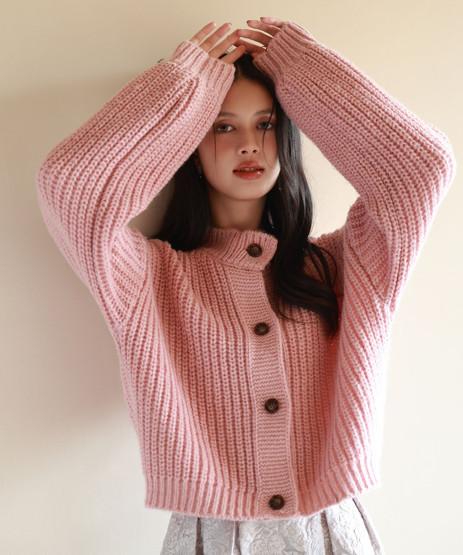 2wayドロップショルダーニットsdpxyf2998 ピンク