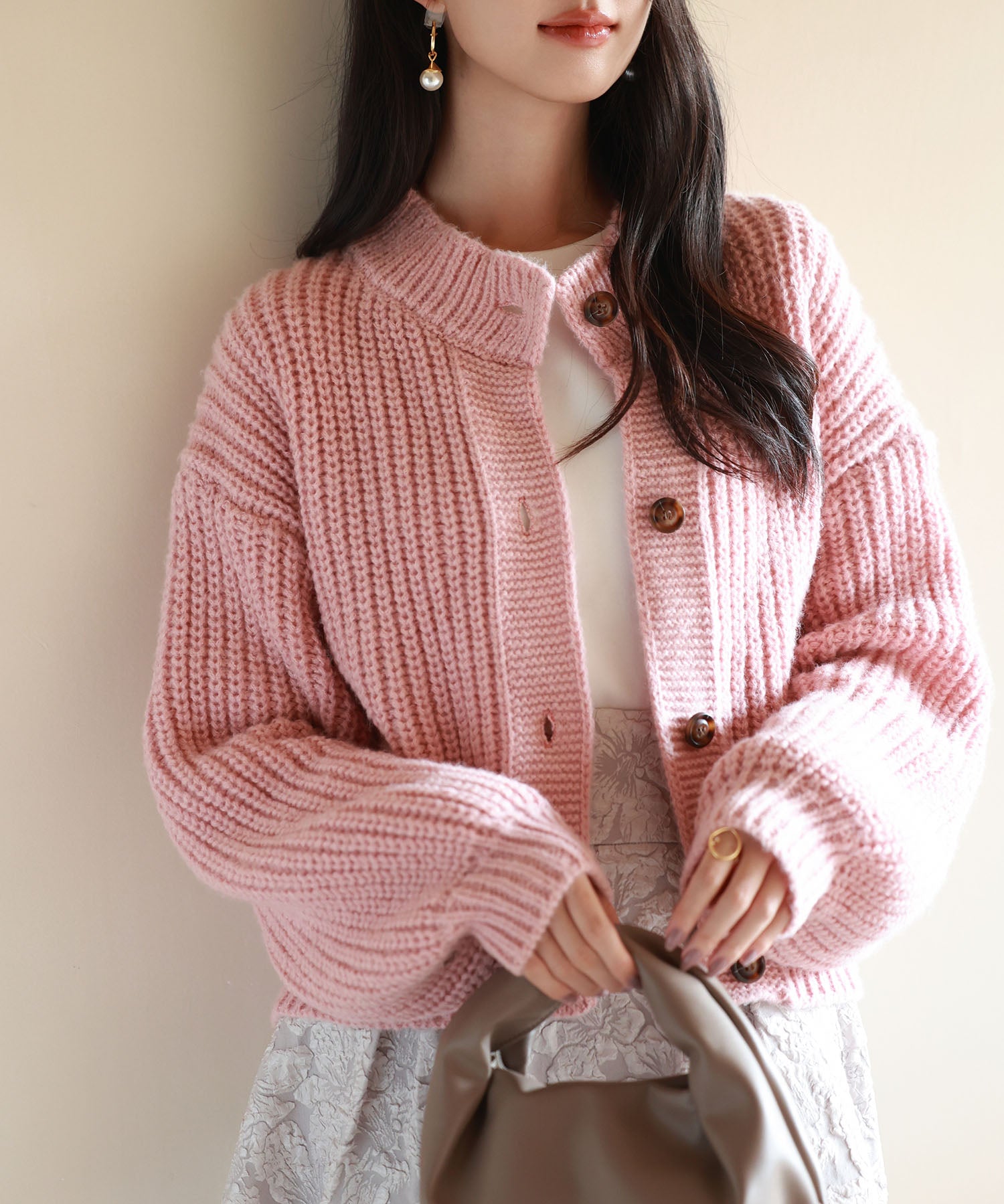 2wayドロップショルダーニットsdpxyf2998 ピンク