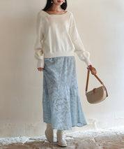 【2way】アシメトリーネックニットプルオーバーsdpxyf3007