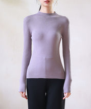 リブ編みプチハイネックニットプルオーバーsdpxyf3015-103-15