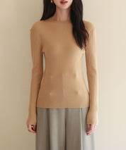 リブ編みプチハイネックニットプルオーバーsdpxyf3015-103-45