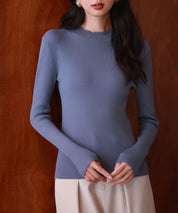 リブ編みプチハイネックニットプルオーバーsdpxyf3015-103-72