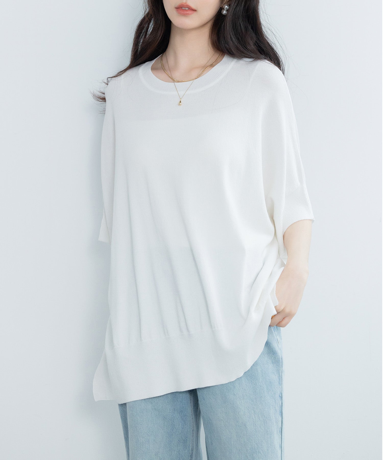 クルーネックニットプルオーバーsdpxyf3071-103-1