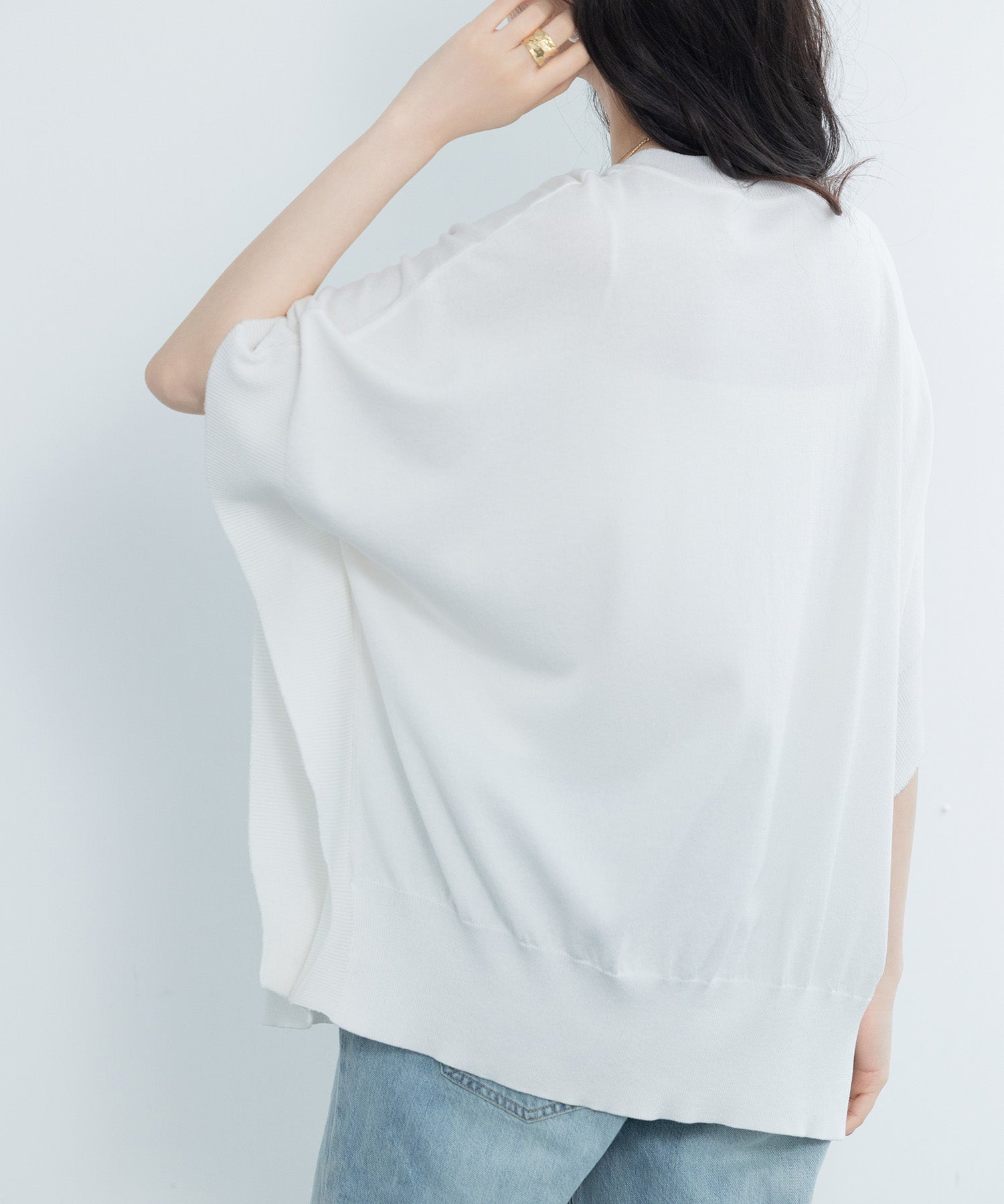 クルーネックニットプルオーバーsdpxyf3071 ホワイト