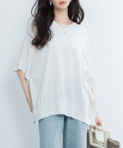 クルーネックニットプルオーバーsdpxyf3071 ホワイト