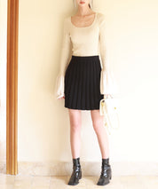 フレア袖クルーネックニットプルオーバsdpxyf6297