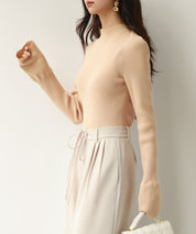 【選べる2type】前後2wayボウタイリボンニットsdpxyf6306 ブラウン