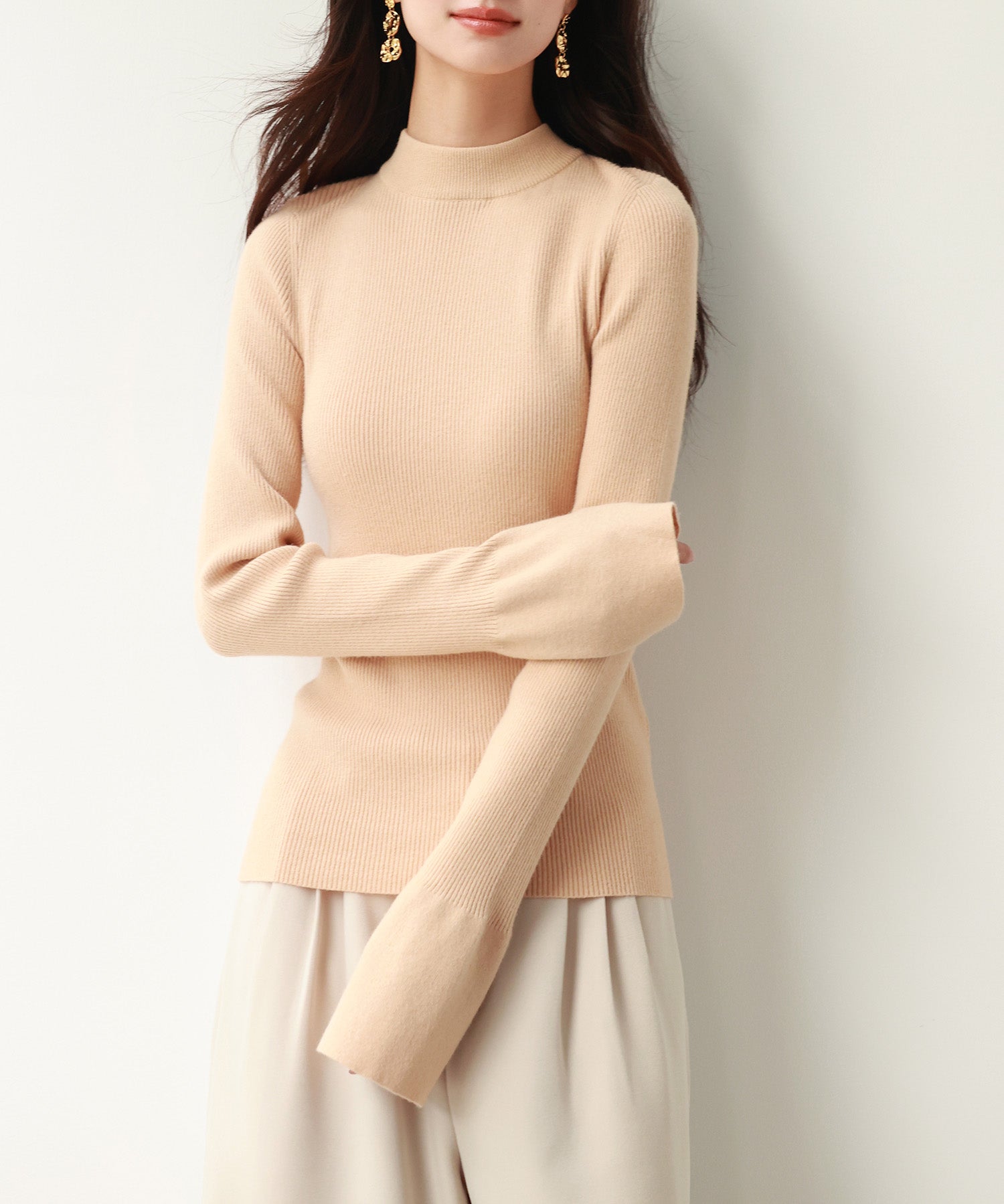 【選べる2type】前後2wayボウタイリボンニットsdpxyf6306 ブラウン