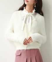 柔らかいシャギーニットカーディガンsdpxyf6310-101-1