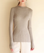 ランダムリブリブ編みニットプルオーバーsdpxyf6313-103-14