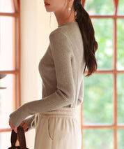 ランダムリブリブ編みニットプルオーバーsdpxyf6313 ベージュ