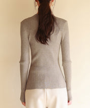 ランダムリブリブ編みニットプルオーバーsdpxyf6313 ベージュ