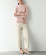 ランダムリブリブ編みニットプルオーバーsdpxyf6313 ピンク