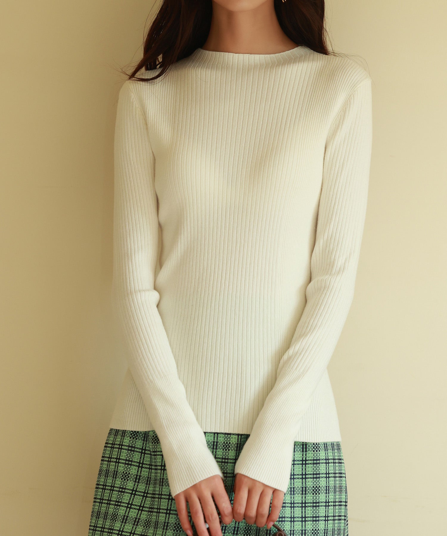 ランダムリブリブ編みニットプルオーバーsdpxyf6313-103-38