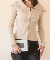 2wayジップニットプルオーバーsdpxyf6317 ベージュ