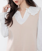 ノースリーブニットワンピースsdpxyf6320 アイボリー