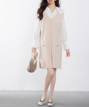 ノースリーブニットワンピースsdpxyf6320-101-38