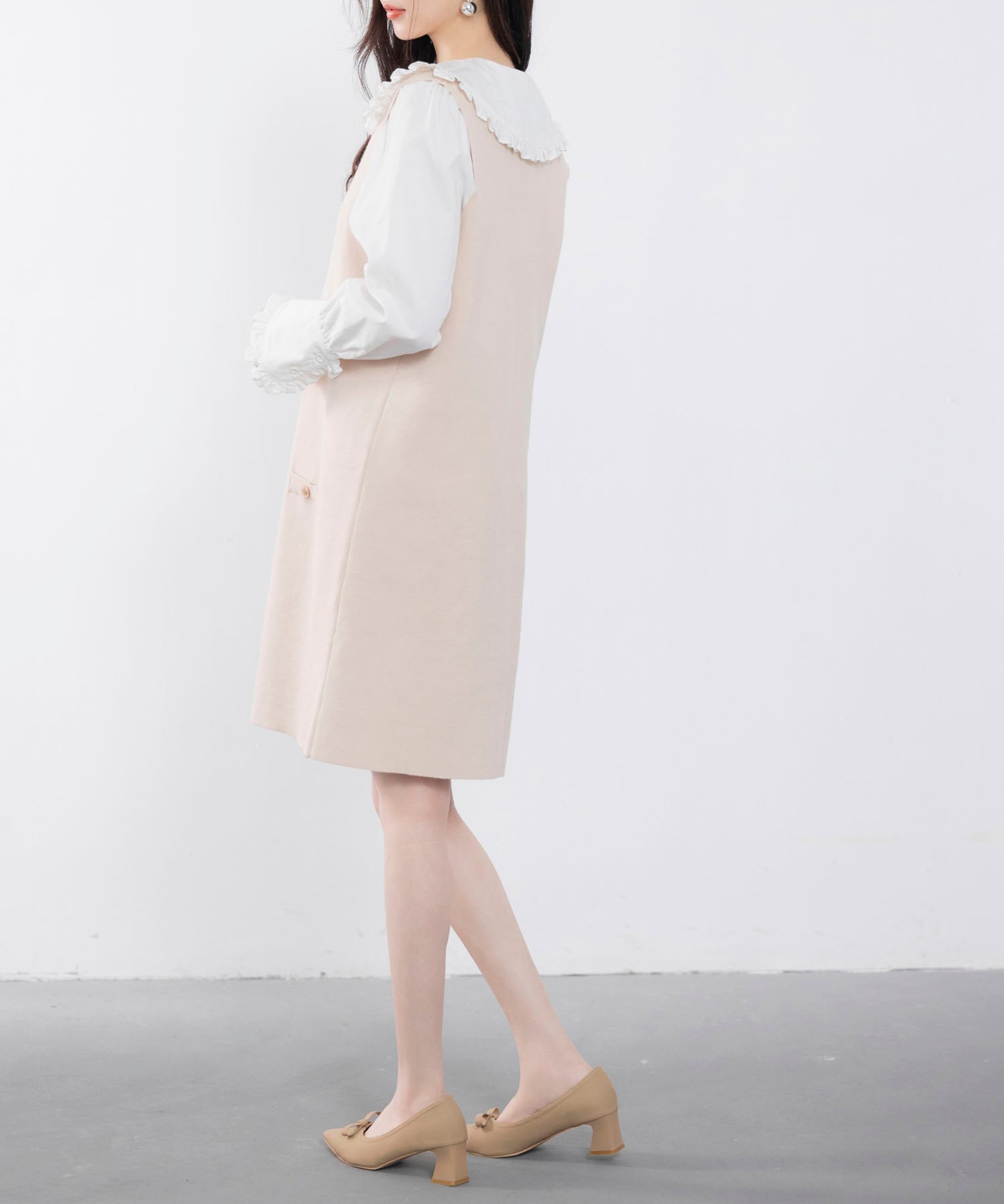 ノースリーブニットワンピースsdpxyf6320 アイボリー