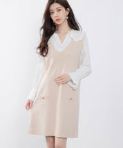 ノースリーブニットワンピースsdpxyf6320 アイボリー