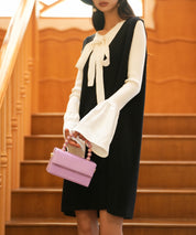 ノースリーブニットワンピースsdpxyf6320 ブラック