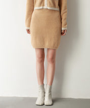 ふわふわシャギーニットミニスカートsdpxyf6338-103-17