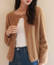 ダイヤモンドビジューニットカーディガンsdpxyf6356-103-17