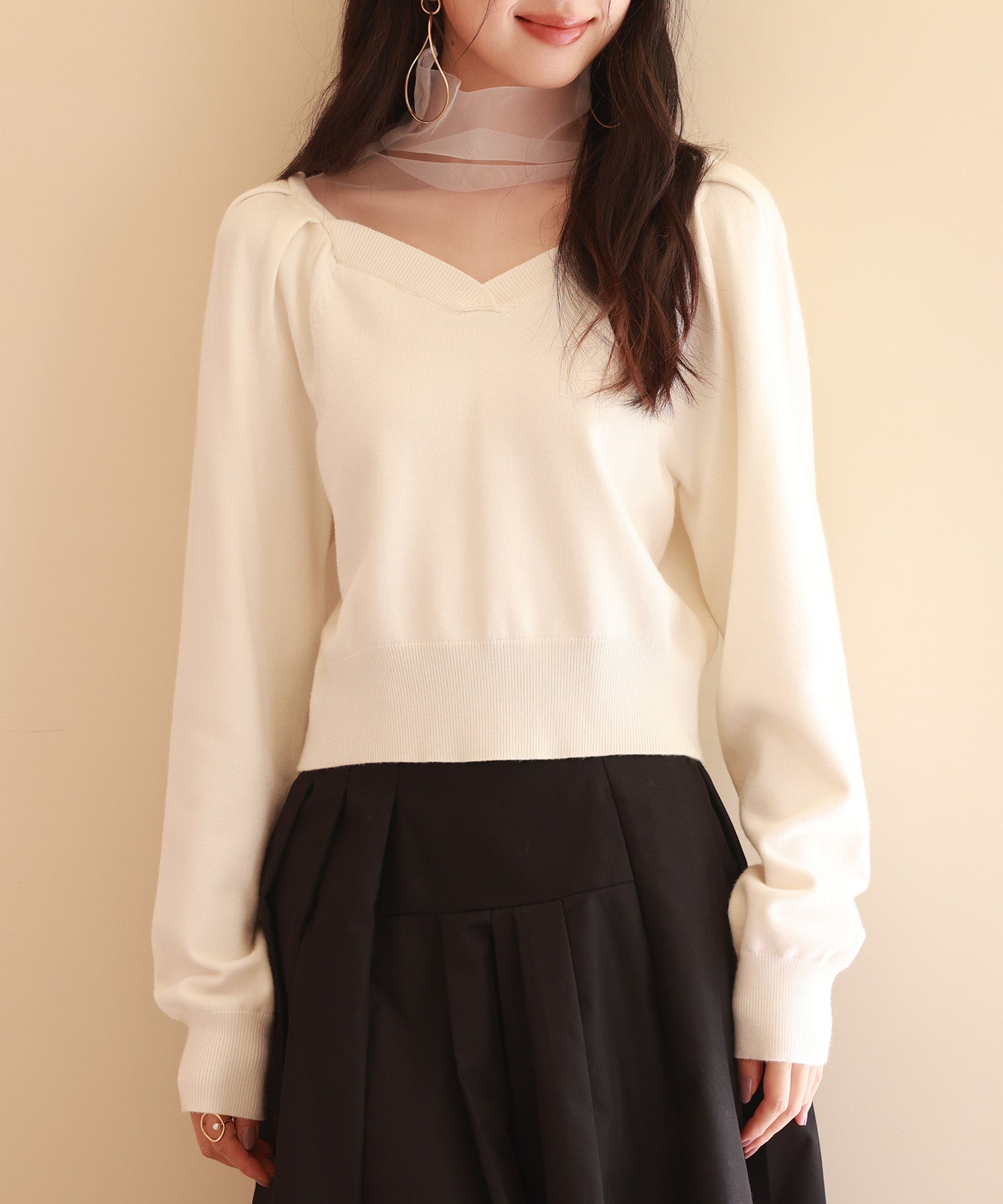 レイヤード風ニットプルオーバsdpxyf6398-103-38