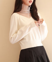 レイヤード風ニットプルオーバsdpxyf6398 アイボリー