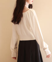 レイヤード風ニットプルオーバsdpxyf6398 アイボリー