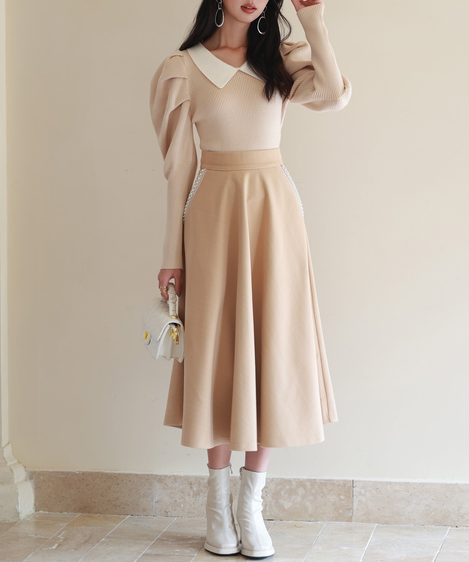 配色カラーマトンスリーブニットプルオーバーsdpxyf6502