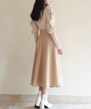 配色カラーマトンスリーブニットプルオーバーsdpxyf6502