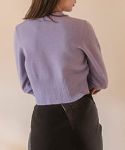 ビジューボタンニットカーディガンsdpxyf6529 パープル